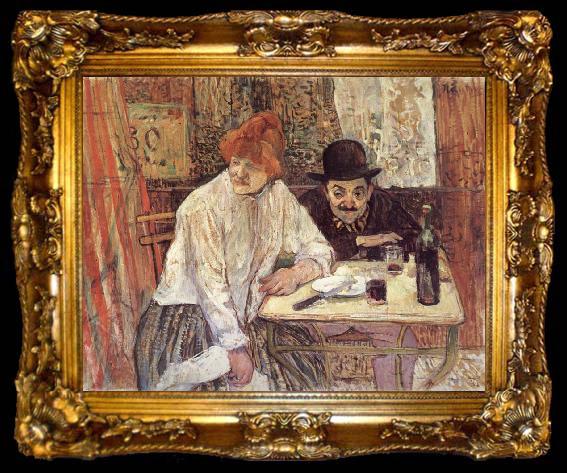 framed  Henri  Toulouse-Lautrec A la Mie, ta009-2